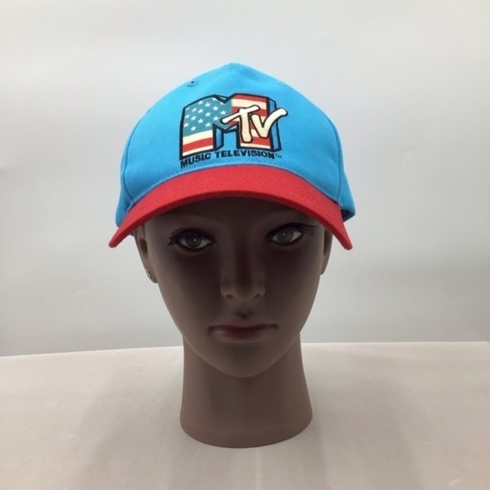 MTV Vibrant Blue and Red Hat